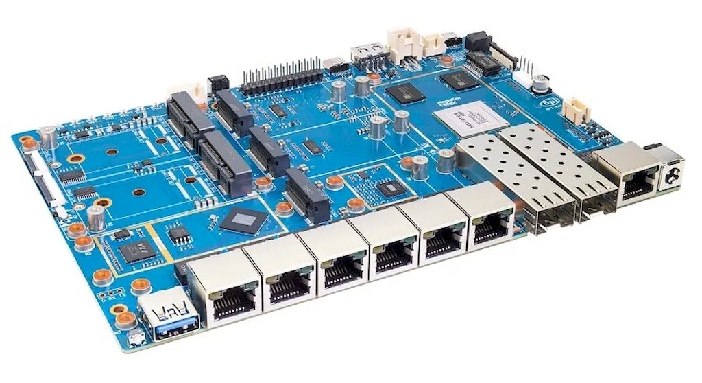 Banana Pi BPI-R4 Pro: Placa de roteador com WiFi 7 e portas de alta velocidade