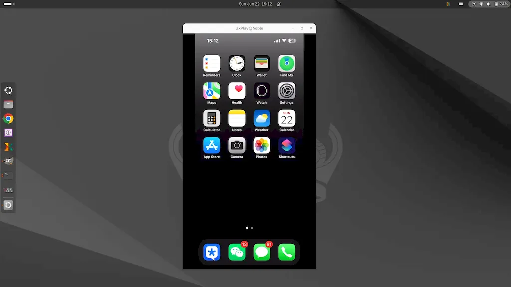 Como espelhar a tela do iPhone no Ubuntu com UxPlay e AirPlay