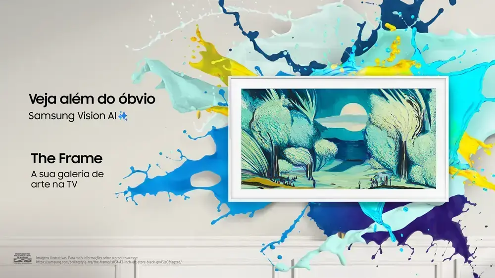 Conheça a nova TV The Frame da Samsung, tecnologia e arte em casa