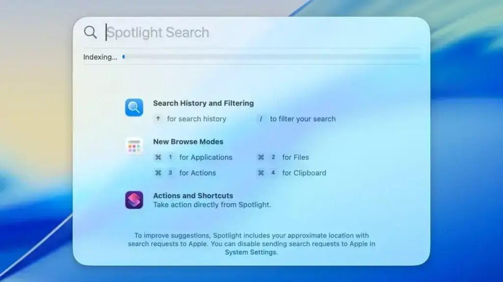 Descubra as novidades do Spotlight no macOS 26 Tahoe: mais que busca, automação
