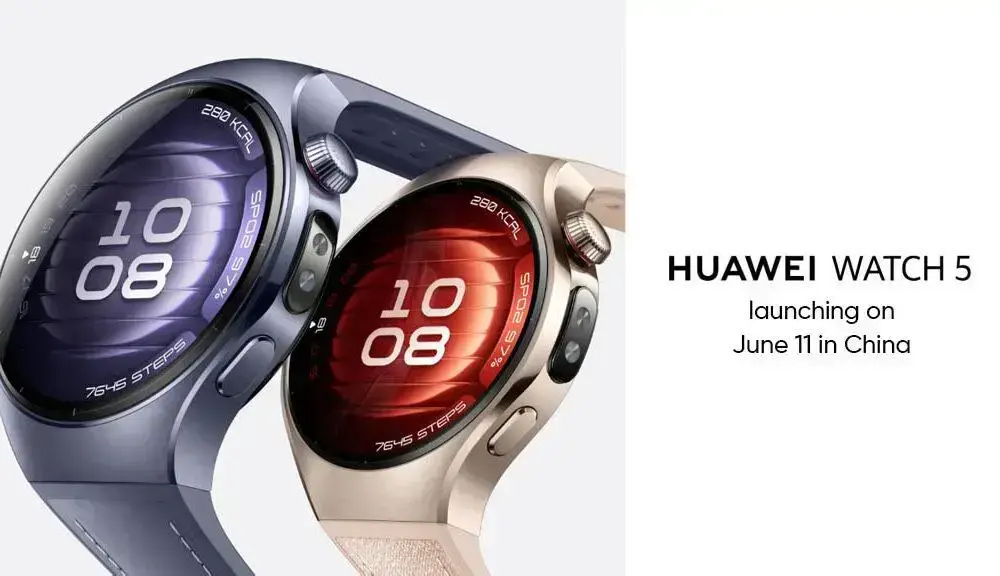 Huawei Watch 5 chega à China com recursos avançados de IA e HarmonyOS 5