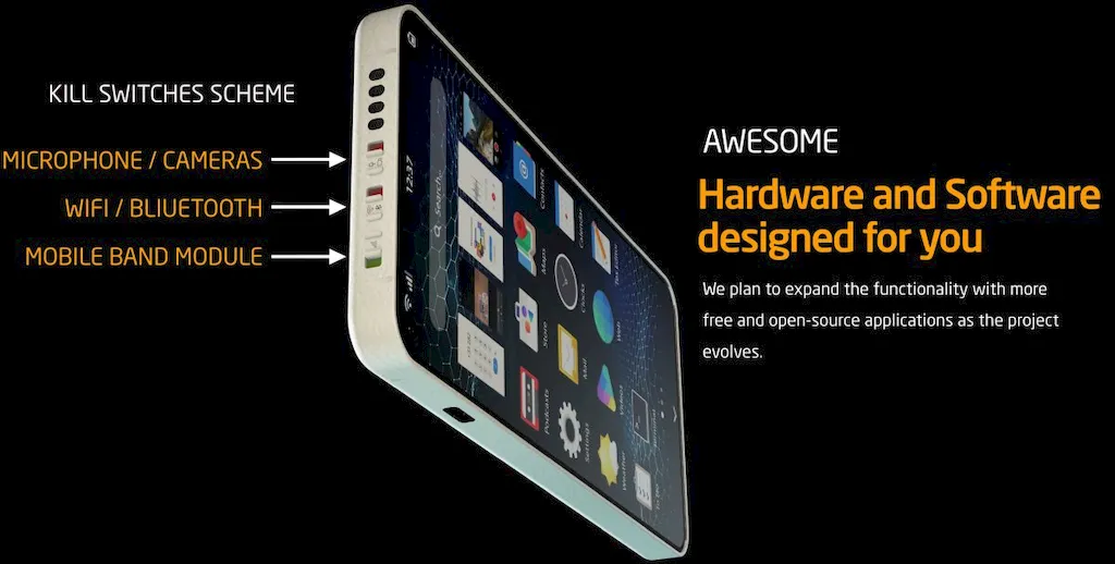 Liberux NEXX: Novo smartphone Linux com 32GB de RAM e crowdfunding