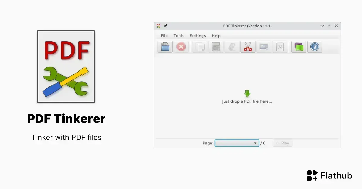 PDF Tinkerer: edição prática e rápida de PDFs no Linux via Flatpak