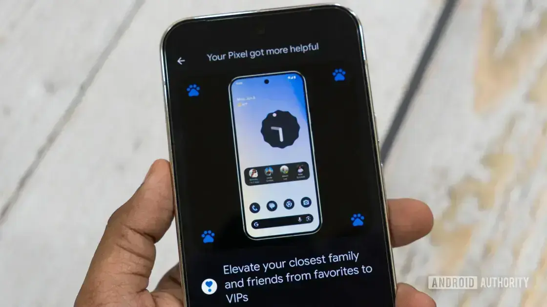Widget VIPs do Pixel fica indisponível para alguns usuários do Android 16