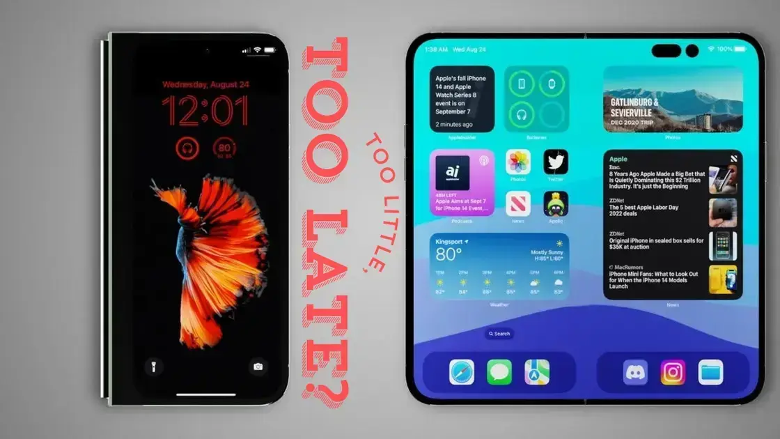 Apple precisa se apressar para competir no mercado de foldables