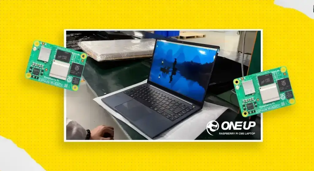 Argon ONE Up: Laptop 14'' com Raspberry Pi Compute Module 5