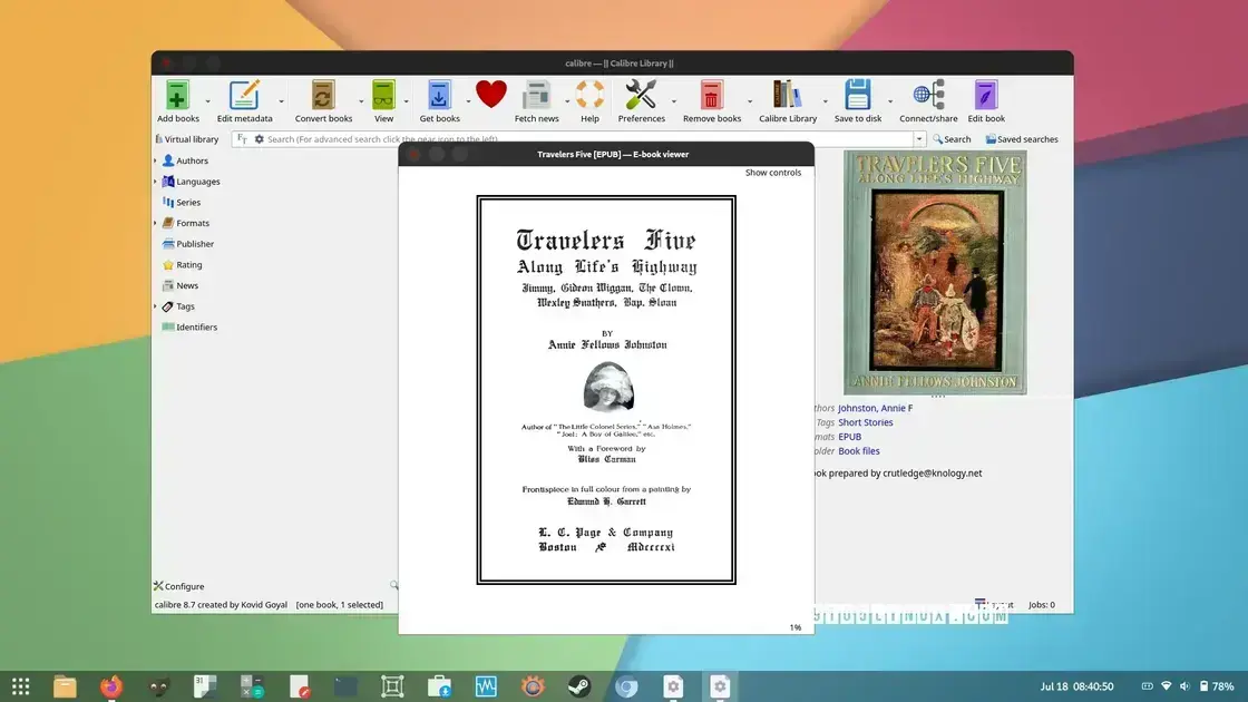 Calibre 8.7 traz novas funcionalidades para dispositivos Kindle