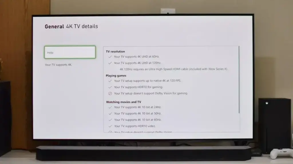 Como corrigir a conexão 4K 120Hz HDR entre Samsung TV e Xbox Series X
