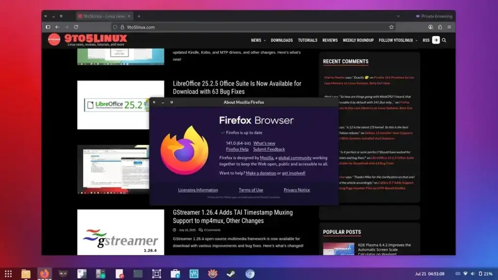 Firefox 141: O que há de novo na mais recente atualização do navegador
