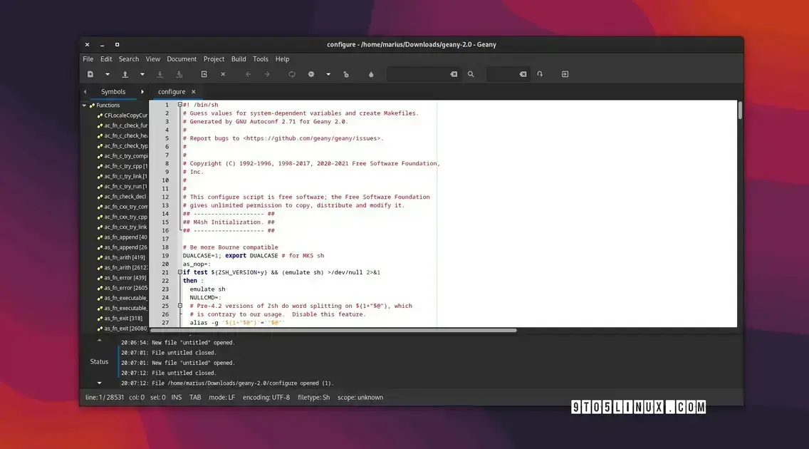 Geany 2.1: Nova IDE open-source traz suporte a mais tipos de arquivo