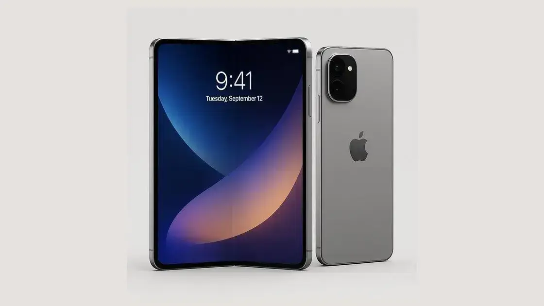 iPhone Fold promete superar concorrentes com bateria maior e design inovador