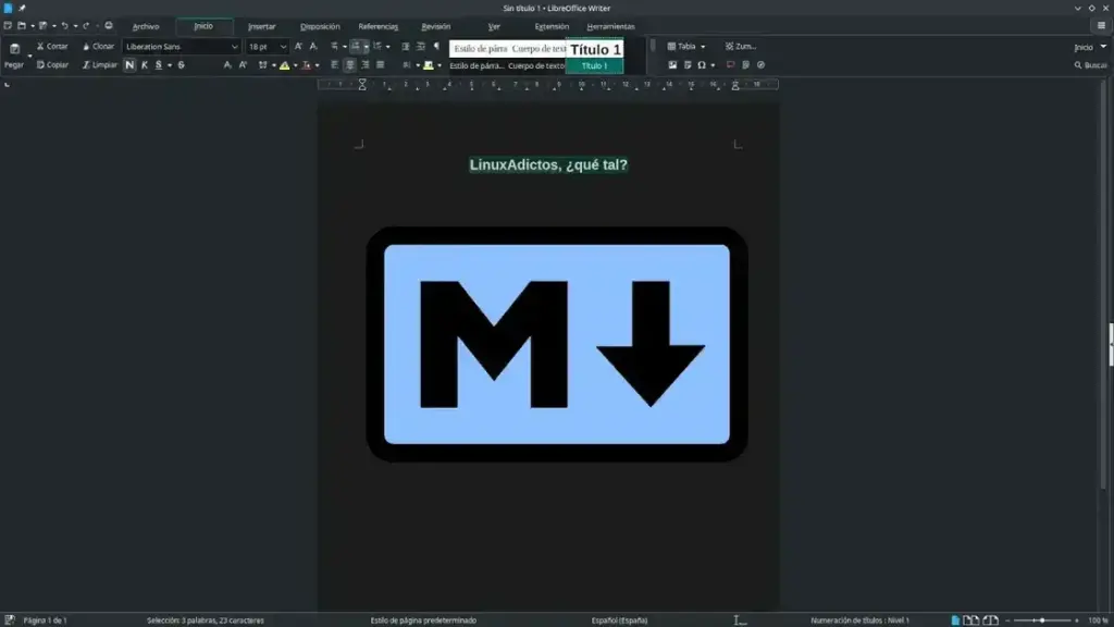 LibreOffice se prepara para importar arquivos Markdown em sua próxima versão