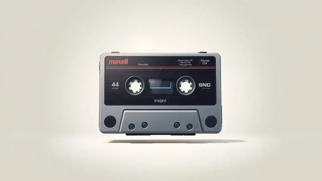 Maxell MCXP-P100S: O cassete portátil moderno que chegou com novidades