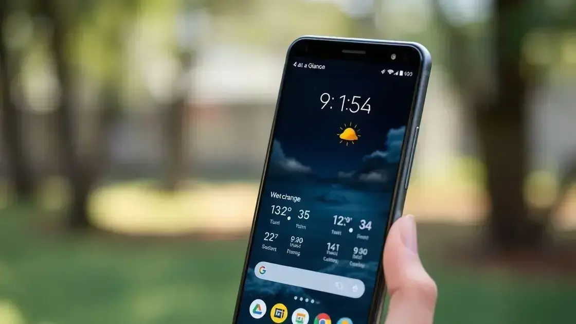 Mudanças polêmicas nos ícones de clima do At a Glance do Google Pixel