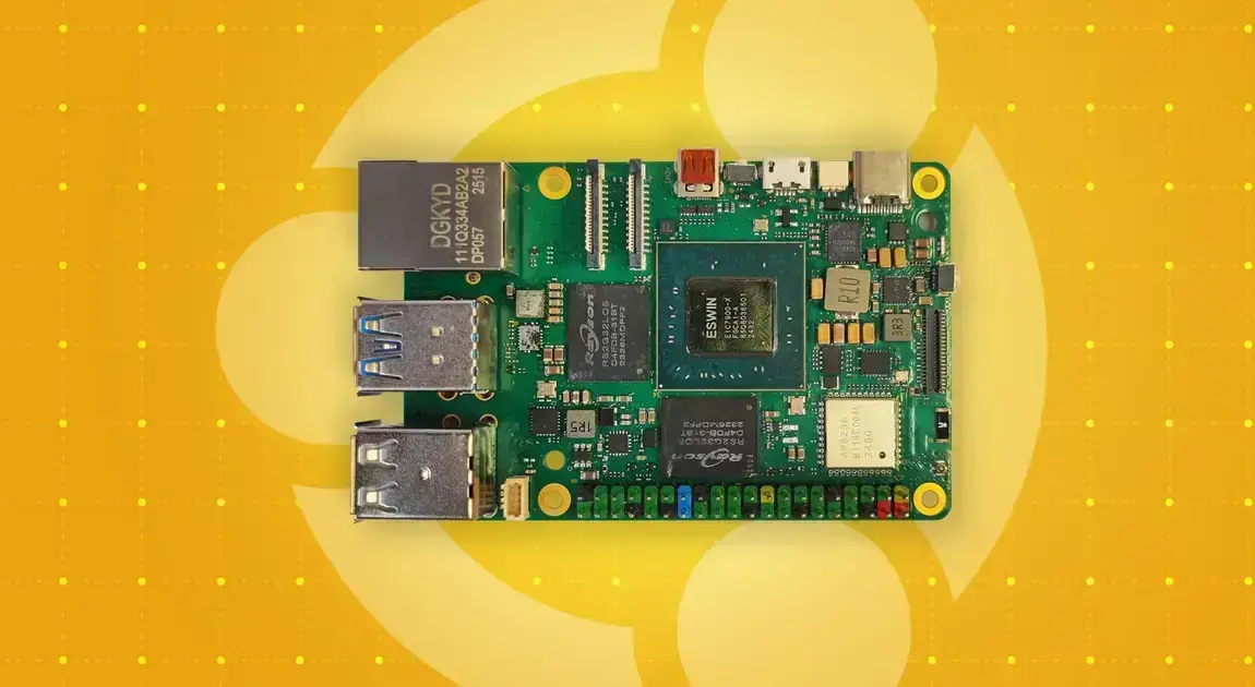Novo SBC ESWIN EBC77 traz suporte a Ubuntu 24.04, mas limita futuras atualizações