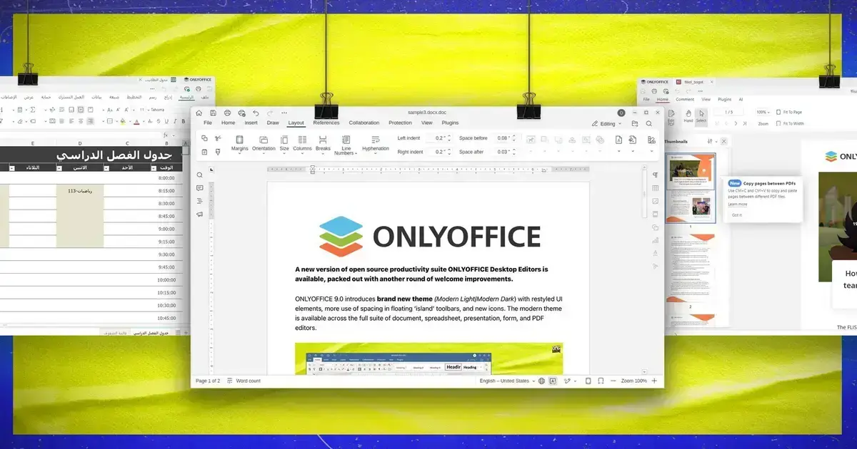 ONLYOFFICE 9.0 ganha atualização para corrigir erros e melhorar a experiência
