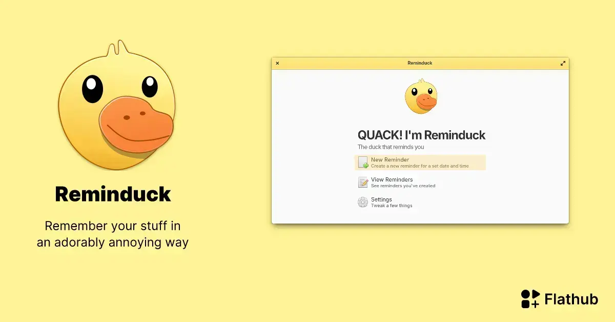 Reminduck: aplicativo simples para lembretes rápidos no Linux