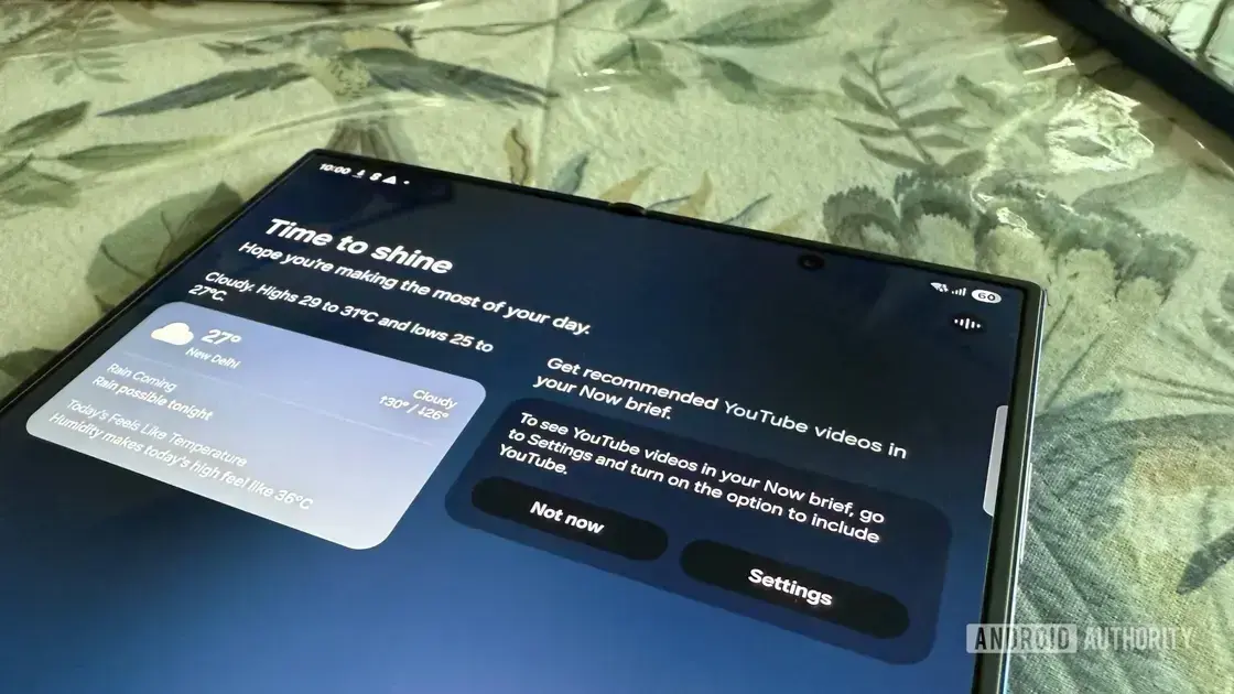 Samsung Now Brief melhora recomendações no YouTube para usuários