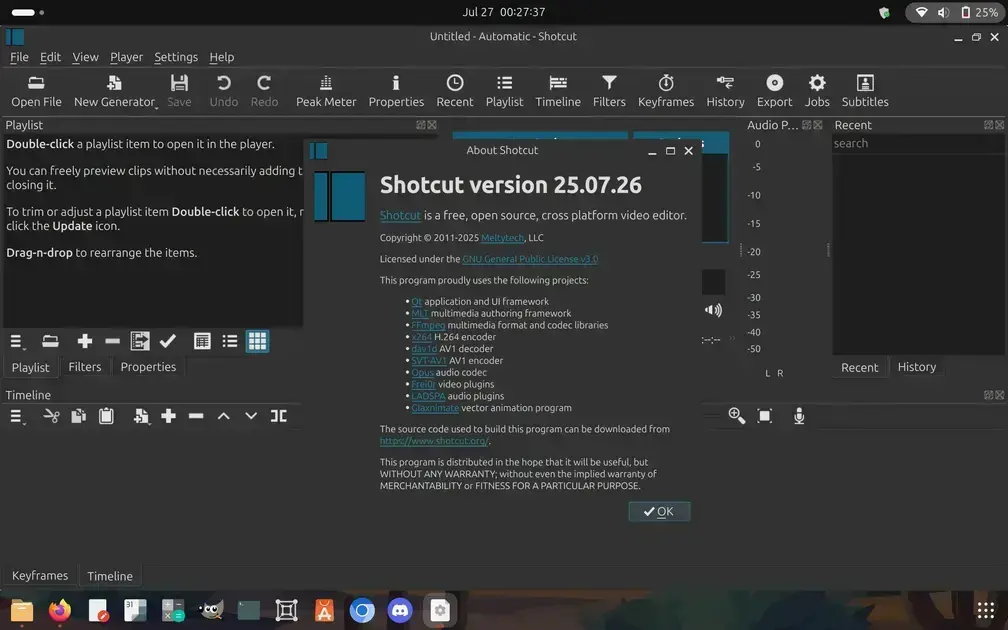 Shotcut 25.07: Novo Editor de Vídeo Com Recursos Inovadores e Melhorias