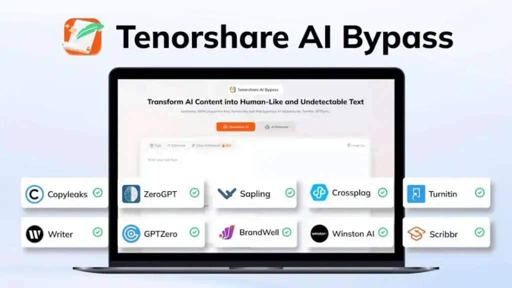 Tenorshare AI Bypass: Humanize seu conteúdo em questão de minutos