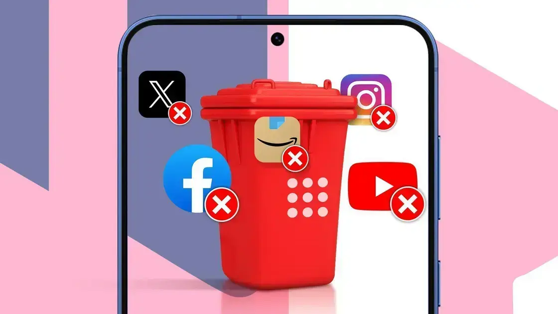 8 apps que eu apaguei para retomar o controle do meu telefone