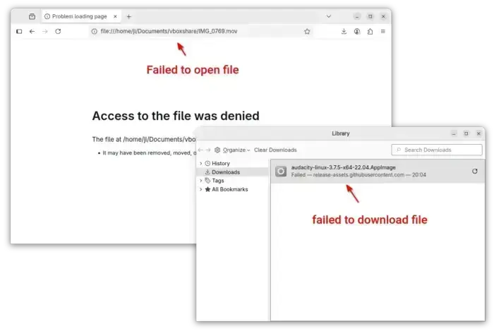Como corrigir falhas de download no Firefox no Ubuntu 24.04