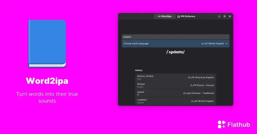Como instalar o Word2ipa no Linux utilizando o Flathub