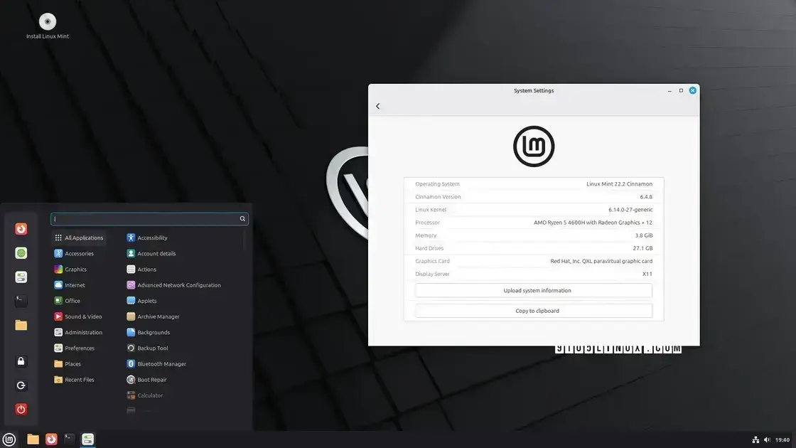 Linux Mint 22.2 “Zara” entra em beta com novidades empolgantes