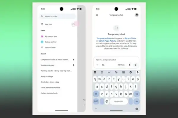 Novidades sobre Temporary Chats: Como o Google Está Progredindo em Privacidade