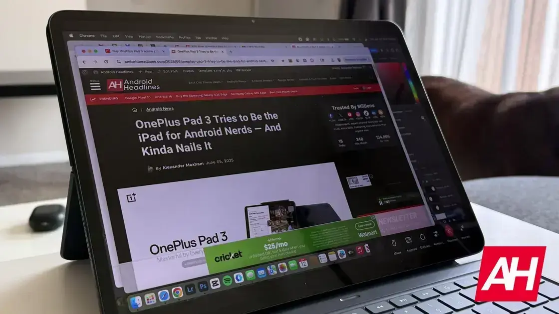 OnePlus se aventura no mercado de tablets de jogos compactos