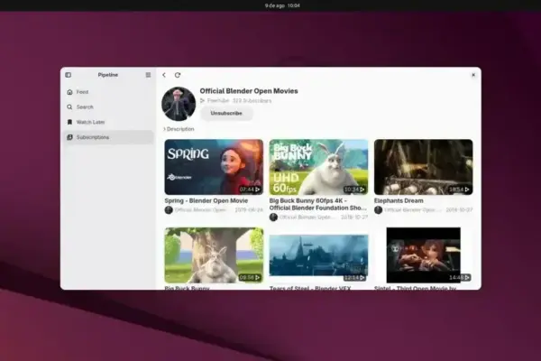 Pipeline: O melhor cliente YouTube para Ubuntu e GNOME