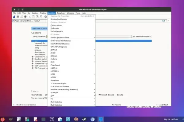 Wireshark 4.4.9: Novidades e correções na atualização do analisador de protocolos
