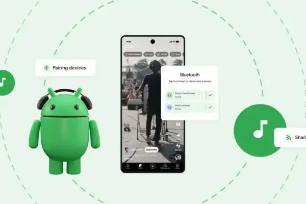 Android 16 traz melhorias na função Audio Share para múltiplos fones
