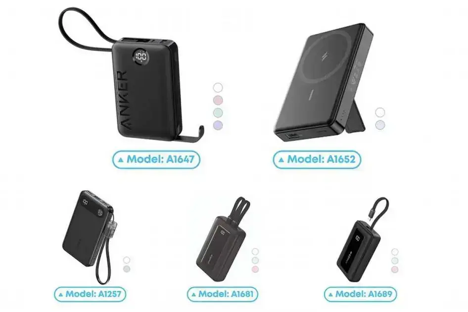 Anker inicia recall de quase 500 mil power banks por risco de superaquecimento