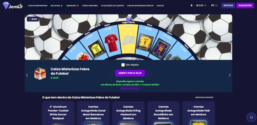 As Melhores Caixas Misteriosas de Futebol para Comprar em 2025