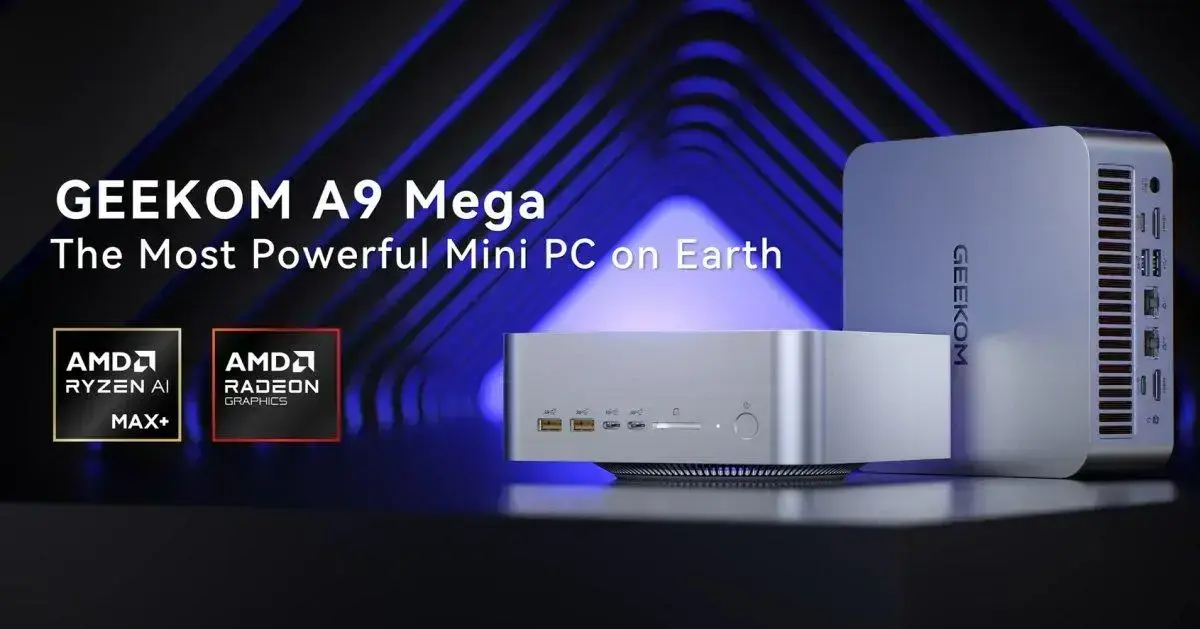 GEEKOM A9 Mega: mini PC potente com Ryzen AI Max+ chega ao Kickstarter