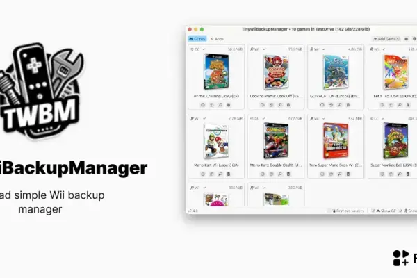 Gerencie e faça backup dos seus jogos do Wii com TinyWiiBackupManager