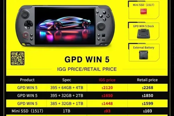 GPD Win 5: O primeiro PC de jogos portátil com AMD Strix Halo