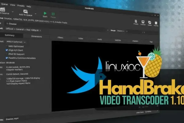 HandBrake 1.10.2: Melhoria no suporte a vídeos de alta profundidade e AV1