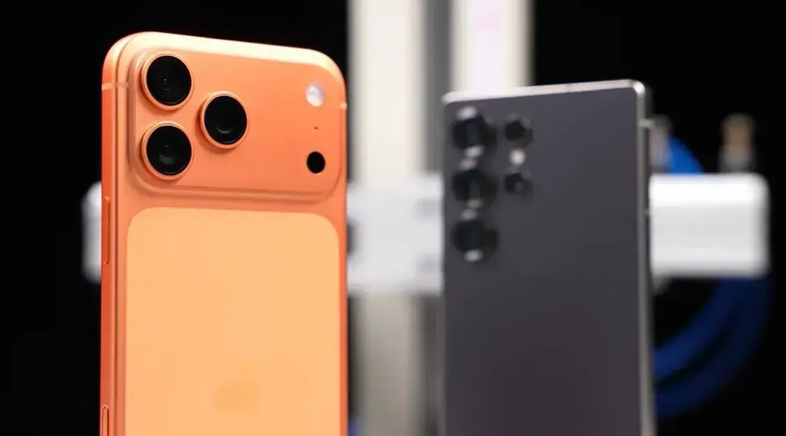 iPhone 17 Pro Max e Galaxy S25 Ultra: Testes de Queda Reveladores 1 iPhone 17 Pro Max e Galaxy S25 Ultra: Testes de Queda Reveladores