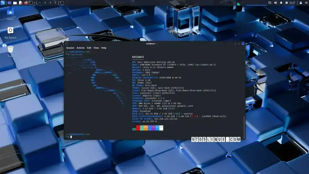 Kali Linux 2025.3 traz 10 novos ferramentas para hacking