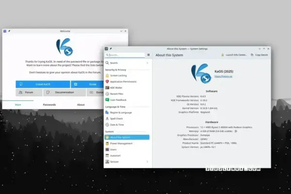 KaOS Linux 2025.09 chega com Linux 6.16 e KDE Gear 25.08