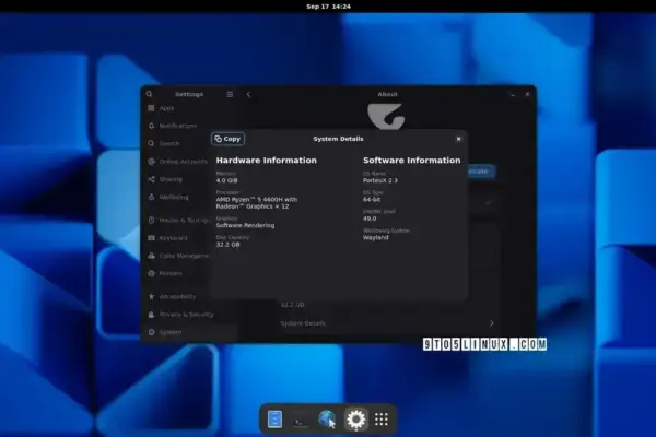 Lançamento do PorteuX 2.3 com GNOME 49 e Suporte Aprimorado para Webcam