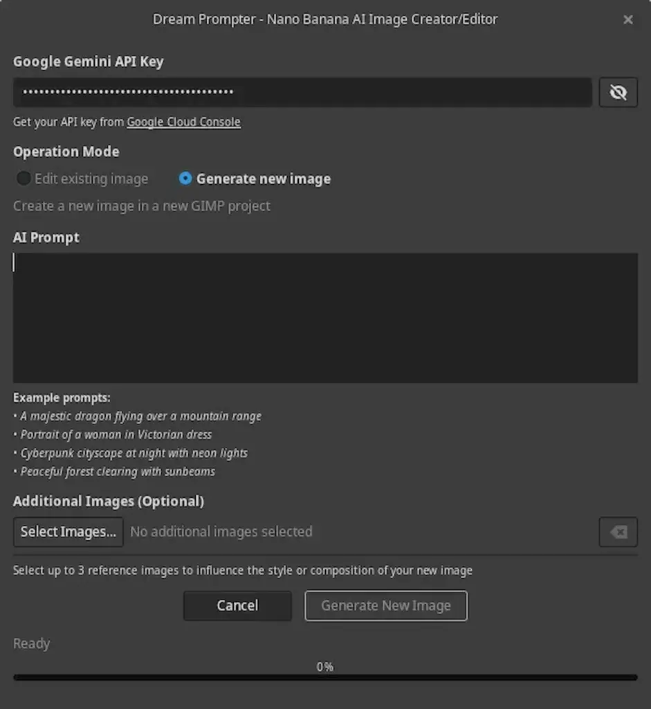 Novo plug-in do GIMP 2.10.36 integra IA Google Gemini para edição de imagens