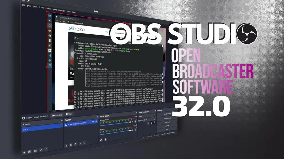 OBS Studio 32.0: Novas Funcionalidades e Melhorias de Performance 1 OBS Studio 32.0: Novas Funcionalidades e Melhorias de Performance