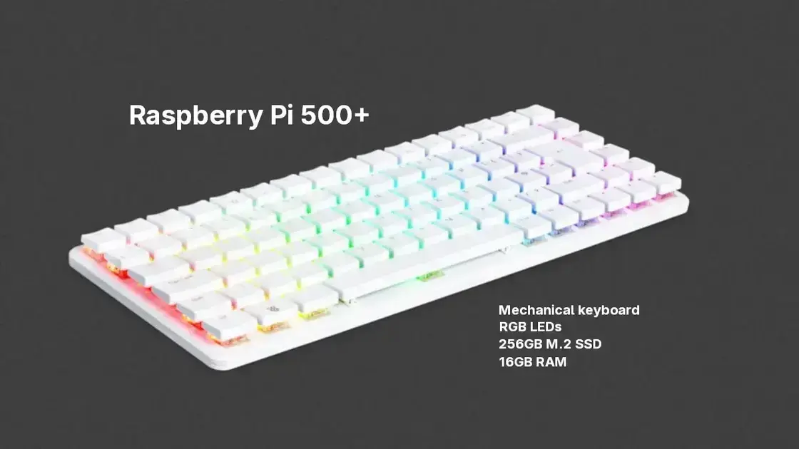 Raspberry Pi 500+: O PC all-in-one mais completo do mercado 1 Raspberry Pi 500+: O PC all-in-one mais completo do mercado