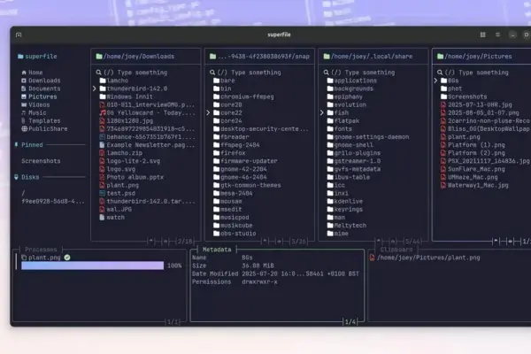 SuperFile: Um Gerenciador de Arquivos Terminal Bonito e Funcional