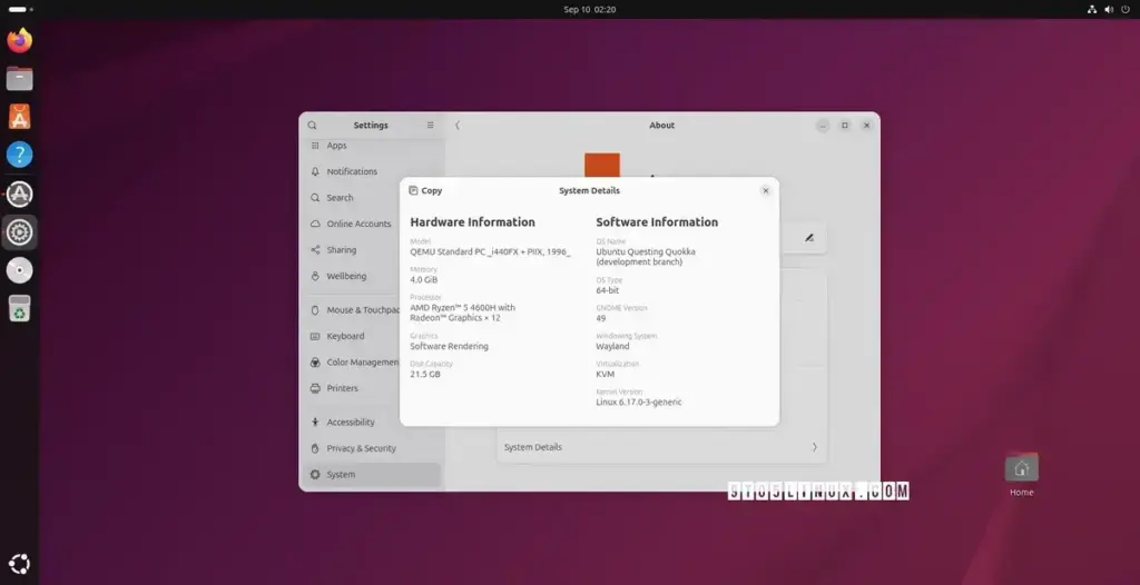 Ubuntu 25.10 é lançado com o Linux Kernel 6.17; confira as novidades