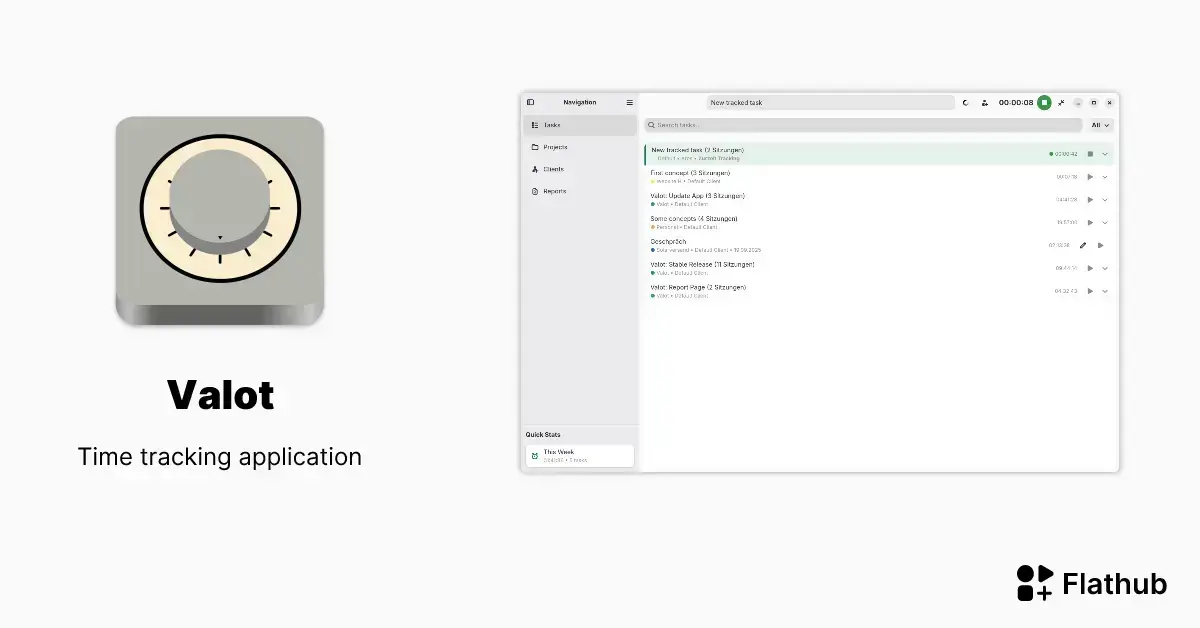 Valot: O aplicativo que revoluciona o rastreamento de tempo no Linux 1 Valot: O aplicativo que revoluciona o rastreamento de tempo no Linux