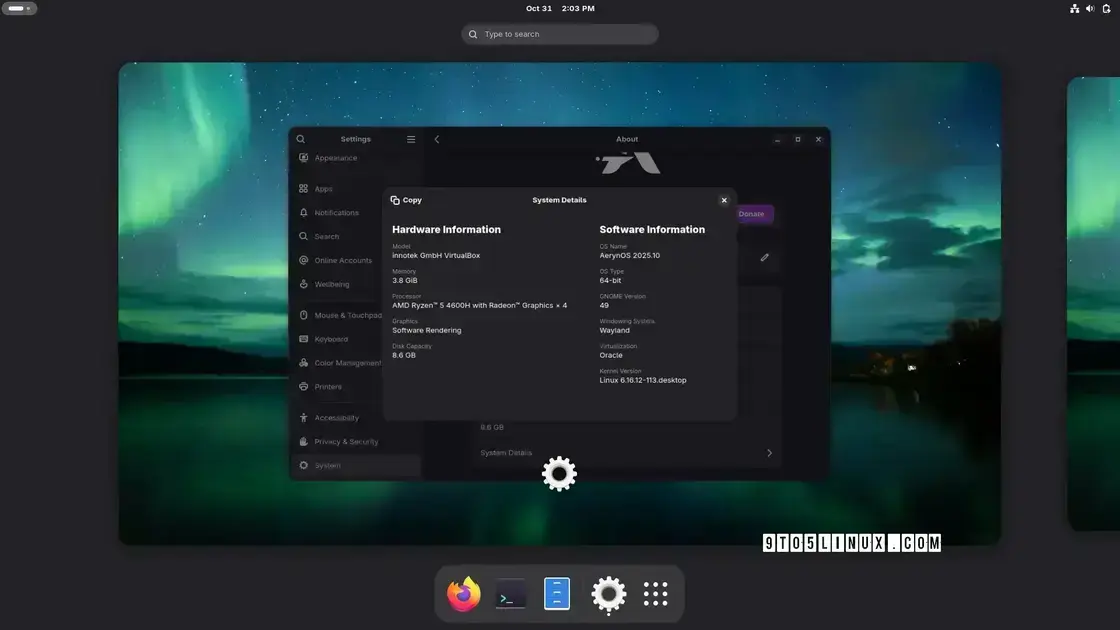 AerynOS 2025.10 é lançado com GNOME 49.1 e KDE Plasma 6.5